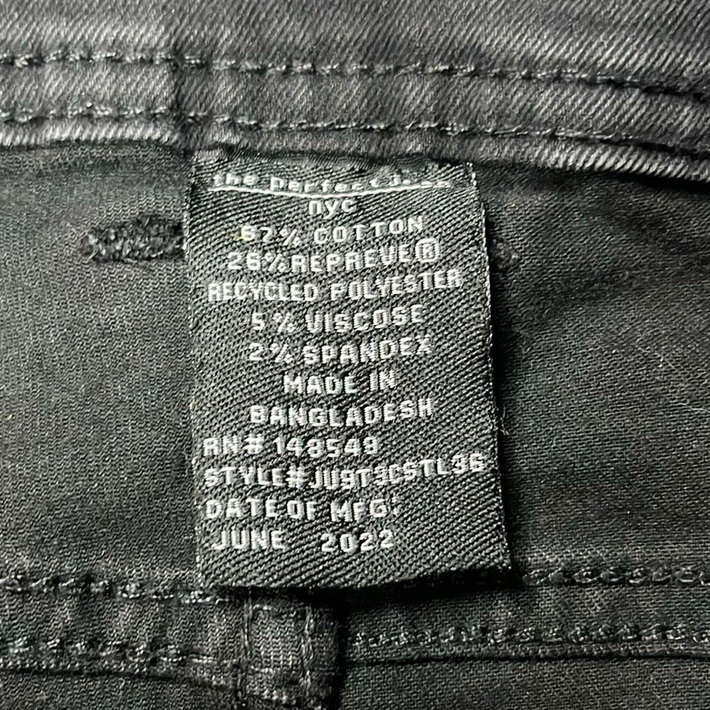 The Perfect Jean Mens 30x36 Athletic Fit Steel Faded Black Stretch Jeans Nwt — image 6 of 8